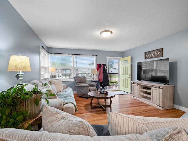 1346 Grayston Ave, Huntington, IN 46750 - living room with light wood finished floors and a textured ceiling
