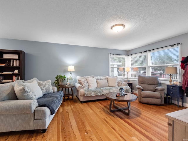 1346 Grayston Ave, Huntington, IN 46750 - living room with light wood-style floors and a textured ceiling