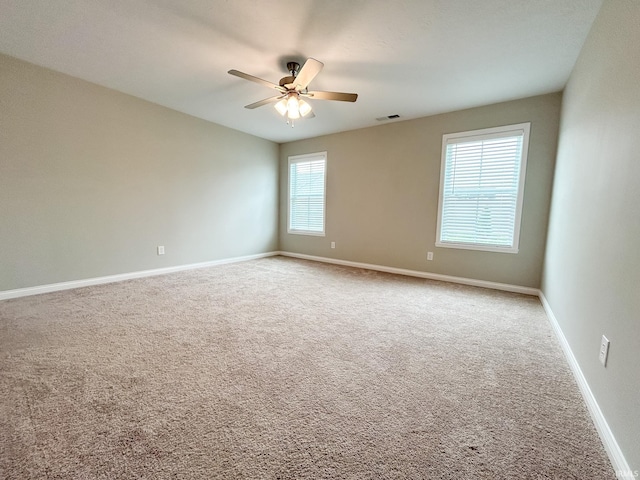 8115 Jt Ct, Evansville, IN 47715 - carpeted spare room featuring ceiling fan and baseboards