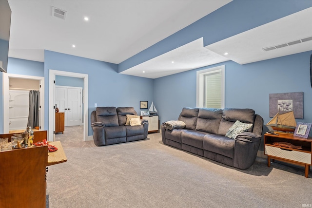 30860 Villa Dr, Granger, IN 46530 - carpeted living area with recessed lighting