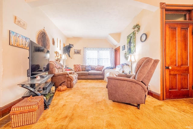 20 E Little St, Denver, IN 46926 - carpeted living area featuring baseboards