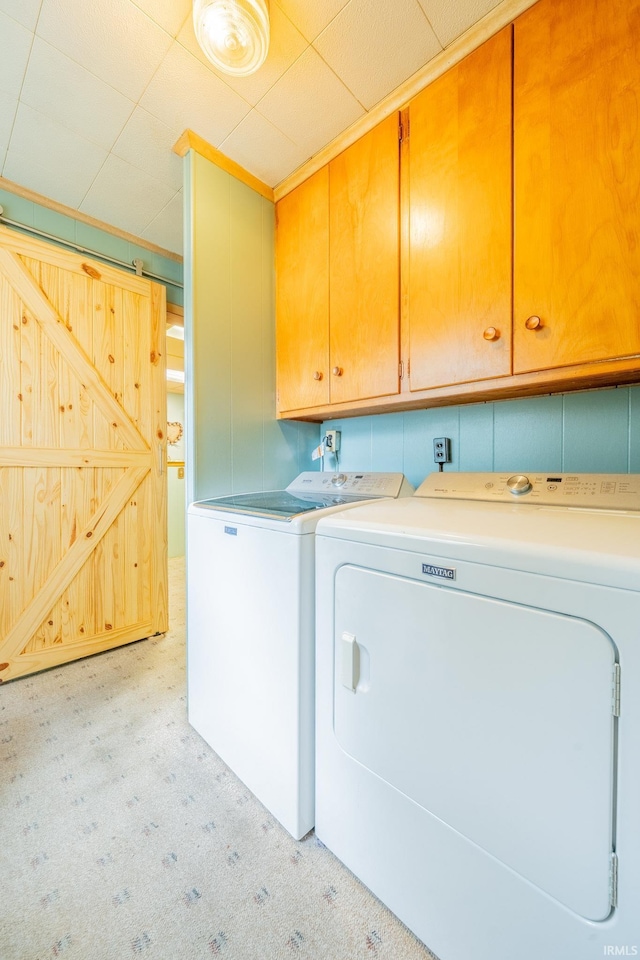 20 E Little St, Denver, IN 46926 - laundry area with cabinet space and washing machine and clothes dryer