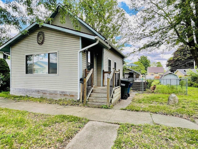 1206 N Walnut St, Plymouth, IN 46563 - view of shotgun-style home
