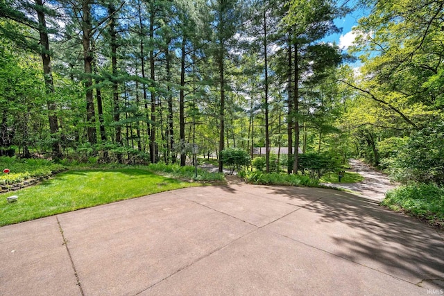 21485 Wallen Dr, South Bend, IN 46628 - view of patio / terrace with a view of trees
