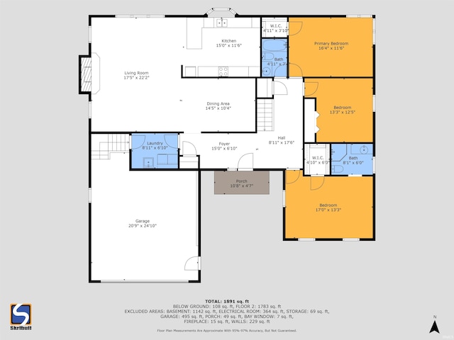 21485 Wallen Dr, South Bend, IN 46628 - property floor plan