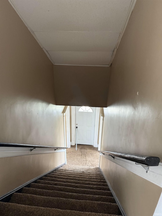2606 Pennsylvania St, Evansville, IN 47712 - stairway with carpet