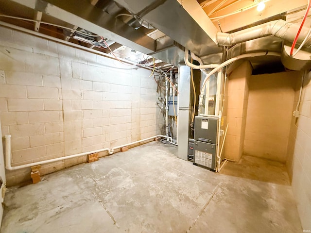 22073 County Road 10 W, Elkhart, IN 46514 - unfinished basement featuring heating unit