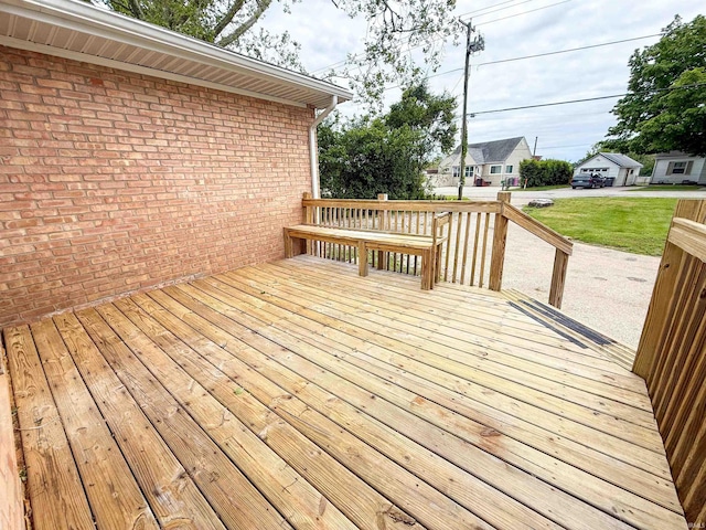 22073 County Road 10 W, Elkhart, IN 46514 - wooden deck with a lawn