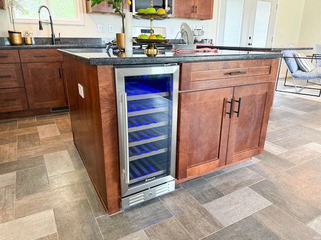 22073 County Road 10 W, Elkhart, IN 46514 - bar featuring wine cooler