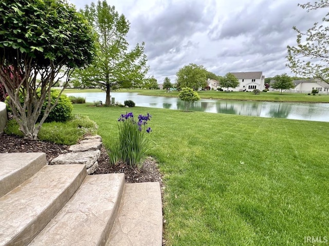 1442 Centerbrook Dr, New Haven, IN 46774 - view of green lawn with a water view
