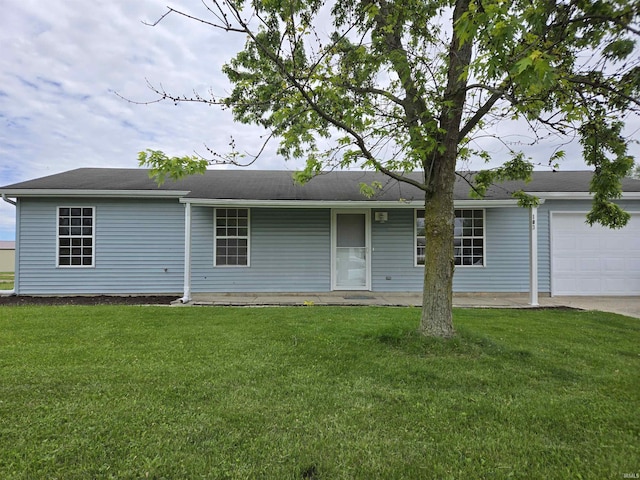 103 Adams Cts, Ashley, IN 46705 - view of front facade with a garage and a front yard