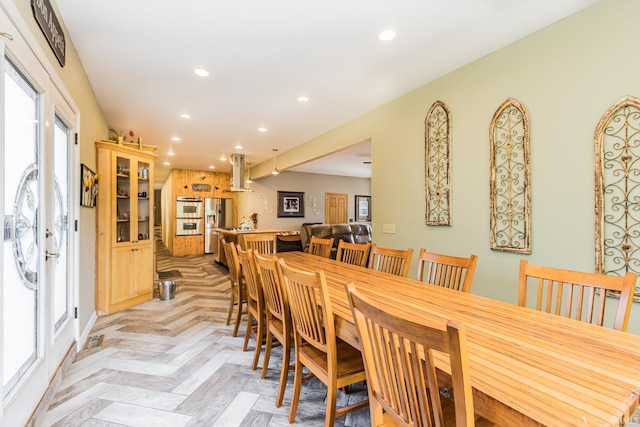 501 W Fox Lake Rd, Angola, IN 46730 - dining area with recessed lighting
