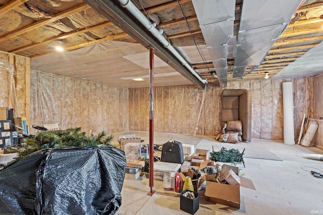 612 E Dunn Rd, New Carlisle, IN 46552 - view of unfinished basement