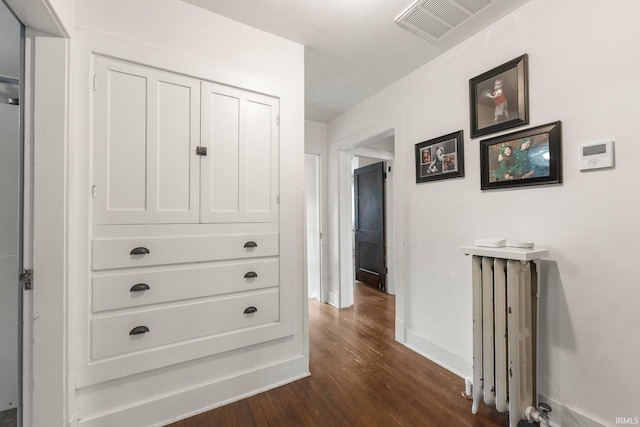 2215 Kensington Blvd, Fort Wayne, IN 46805 - hall featuring dark wood-type flooring and baseboards