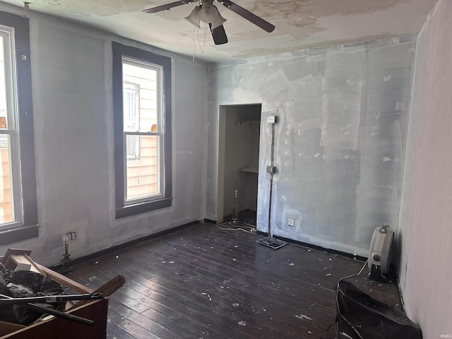 909 W Maryland St, Evansville, IN 47710 - unfurnished room featuring wood-type flooring and ceiling fan