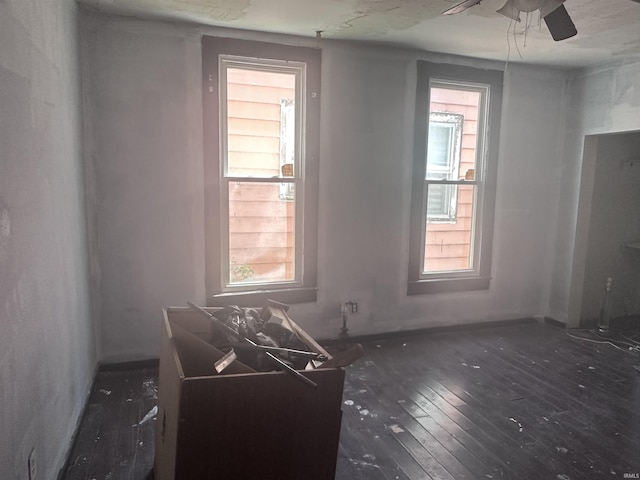 909 W Maryland St, Evansville, IN 47710 - unfurnished room with hardwood / wood-style floors and ceiling fan