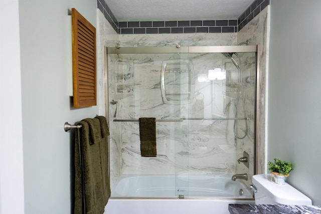 3850 W Woodmere Ct, Bloomington, IN 47403 - bathroom featuring enclosed tub / shower combo and toilet