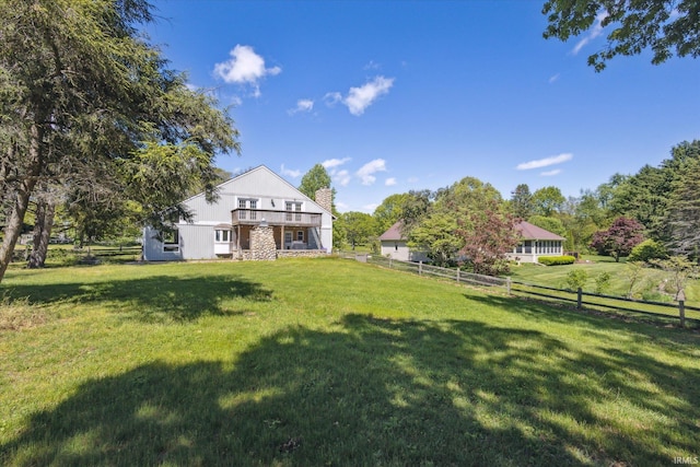 16828 Barryknoll Way, Granger, IN 46530 - view of yard with a balcony