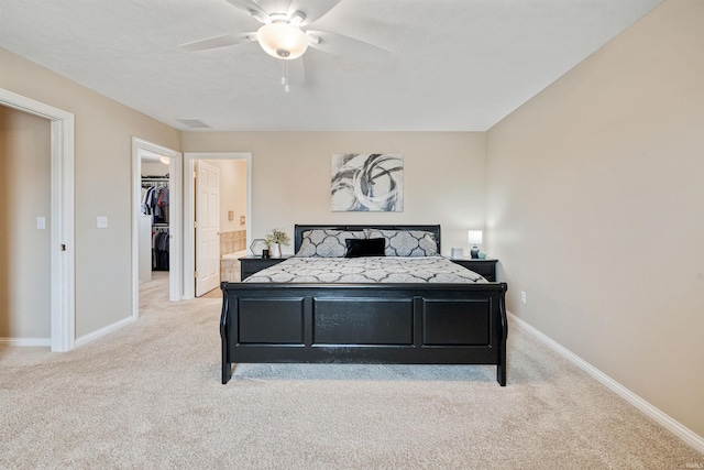 2006 Capital Hill Ct, Kokomo, IN 46902 - bedroom with light carpet, a spacious closet, and baseboards