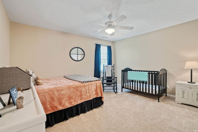 2006 Capital Hill Ct, Kokomo, IN 46902 - bedroom featuring carpet flooring, ceiling fan, and baseboards