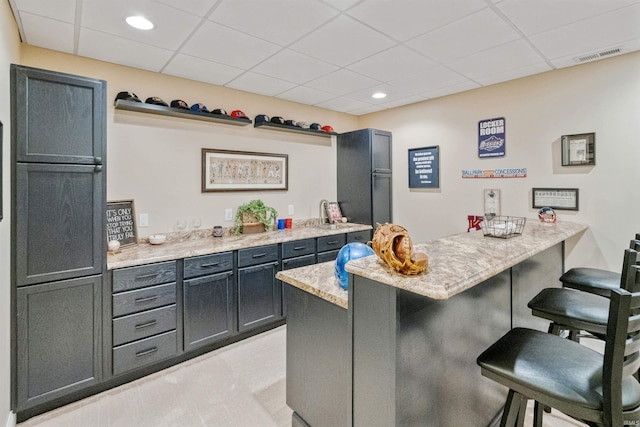 2006 Capital Hill Ct, Kokomo, IN 46902 - indoor bar with a paneled ceiling and recessed lighting