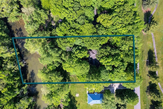 7301 W River Rd, Yorktown, IN 47396 - aerial view of property's location featuring property parcel outlined