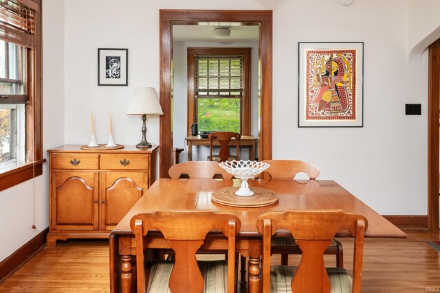 822 S Stull Ave, Bloomington, IN 47401 - dining room with baseboards and light wood-type flooring
