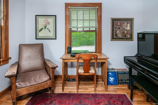 822 S Stull Ave, Bloomington, IN 47401 - living area featuring wood finished floors and baseboards
