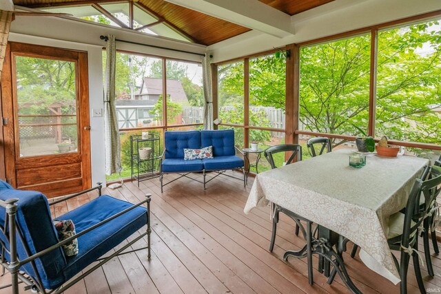 822 S Stull Ave, Bloomington, IN 47401 - sunroom featuring an outdoor hangout area and plenty of natural light