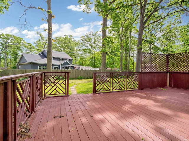 2834 Inwood Dr, Fort Wayne, IN 46815 - deck with a fenced backyard