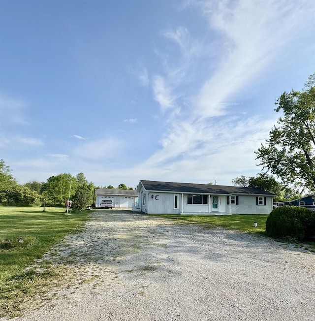 10908 Kathy Dr, Fort Wayne, IN 46835 - ranch-style home with driveway and a front yard