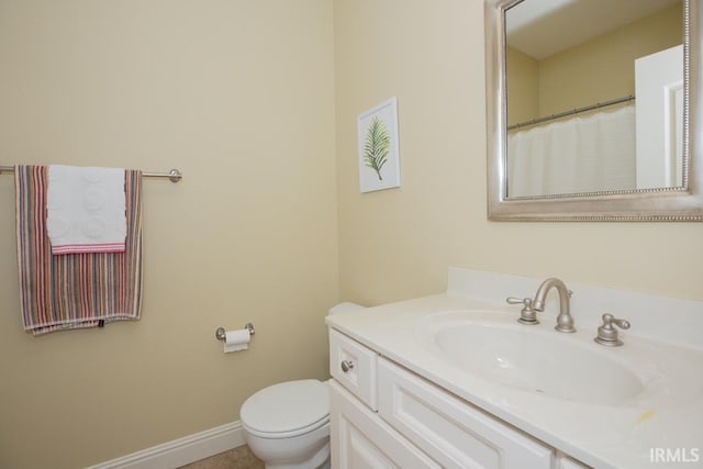 4288 Windhill Ln, Newburgh, IN 47630 - full bathroom with vanity, toilet, and baseboards
