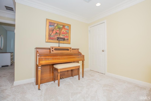 4288 Windhill Ln, Newburgh, IN 47630 - living area with carpet floors, ornamental molding, baseboards, and recessed lighting