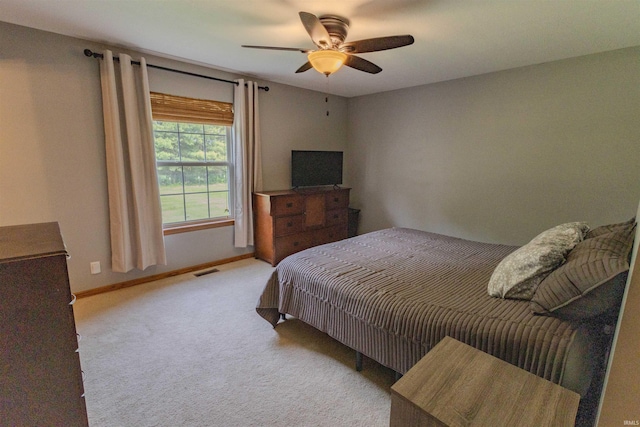 5212 E 600 S, Lafayette, IN 47909 - bedroom featuring carpet, baseboards, and a ceiling fan
