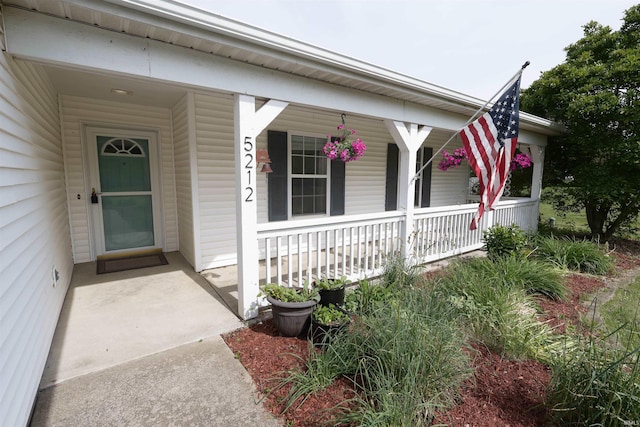 5212 E 600 S, Lafayette, IN 47909 - entrance to property with a porch