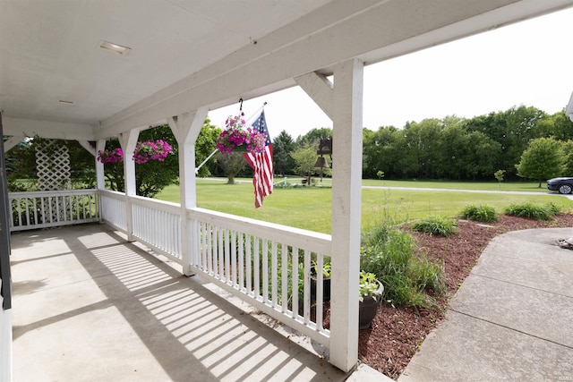 5212 E 600 S, Lafayette, IN 47909 - covered porch with a lawn