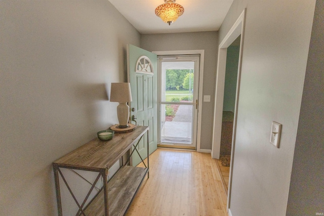 5212 E 600 S, Lafayette, IN 47909 - entryway with light wood-style floors and baseboards