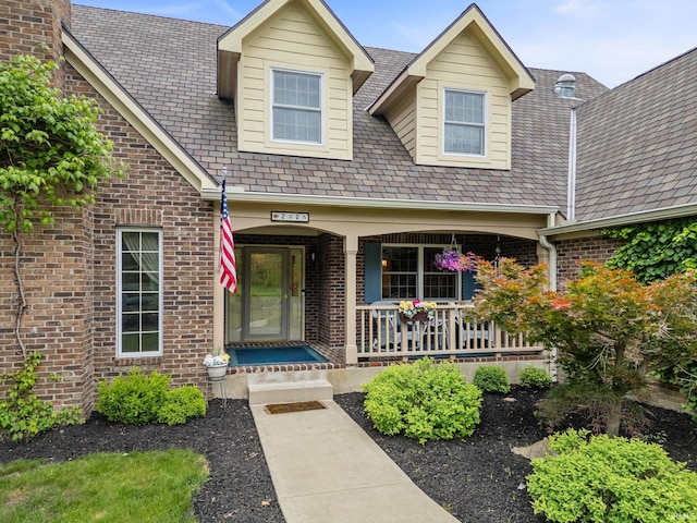 2525 Hastye Hyll, Logansport, IN 46947 - view of front facade with brick siding and covered porch