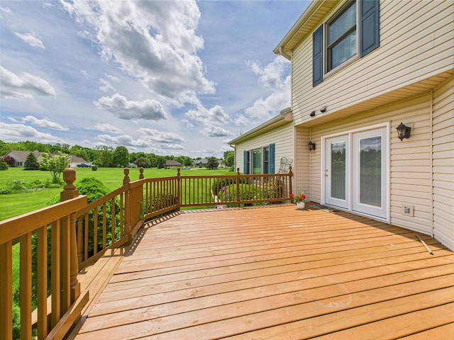 3715 W 630 Rd N, Huntington, IN 46750 - wooden deck with a lawn