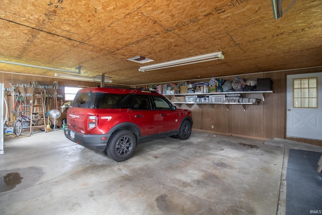 6497 N 500 E, Union City, IN 47390 - garage featuring wooden walls