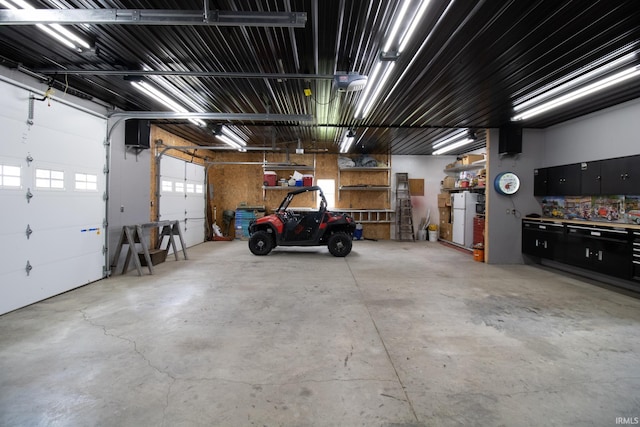 6497 N 500 E, Union City, IN 47390 - garage with a workshop area