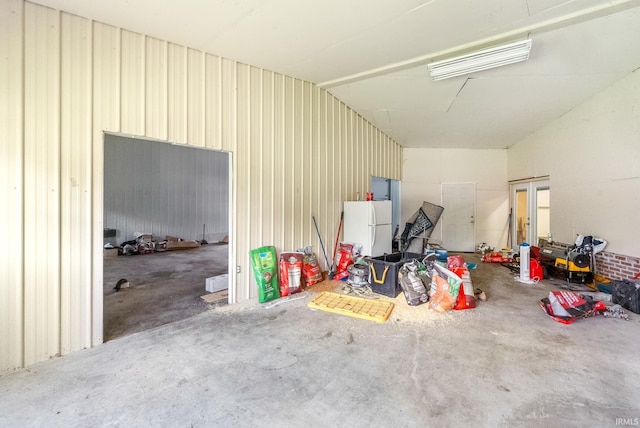 2395 S 400 St W, Warsaw, IN 46580 - garage with freestanding refrigerator