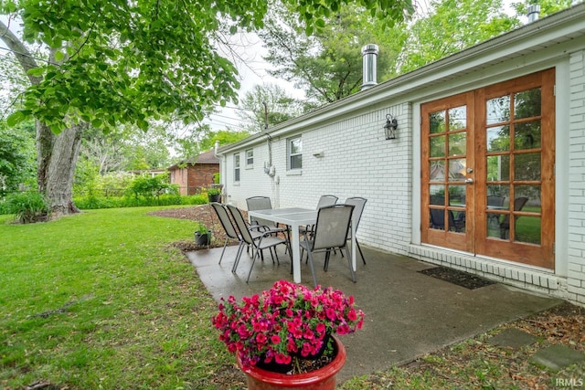 704 Avondale St, West Lafayette, IN 47906 - view of patio / terrace with french doors