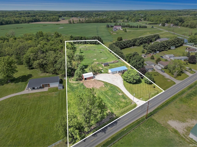 16105 County Road 22, Goshen, IN 46528 - aerial view of sparsely populated area featuring property boundaries highlighted
