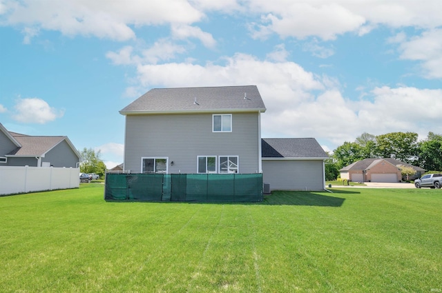409 W Somerfield Dr, Lakeville, IN 46536 - rear view of house with a pool