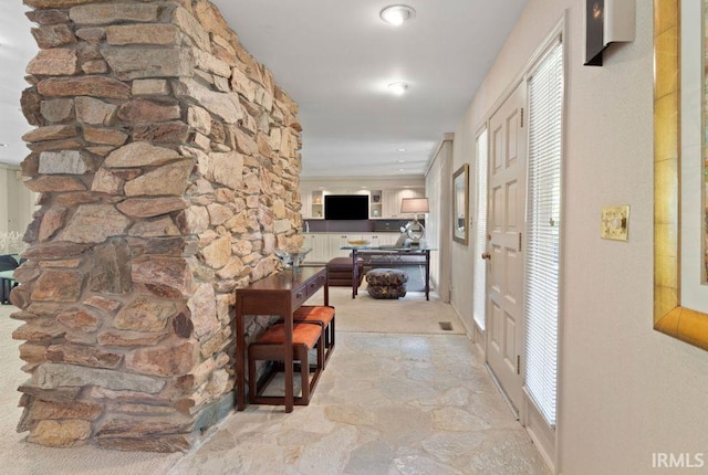 570 Golden Pl, Lafayette, IN 47905 - corridor featuring light stone finish flooring