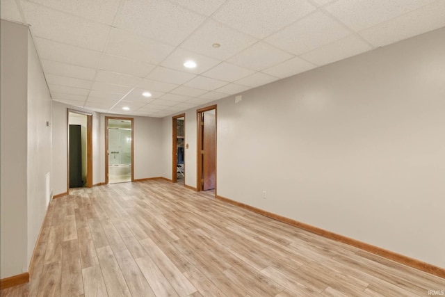 951 W Shepherds Ln, Santa Claus, IN 47579 - empty room featuring light wood-type flooring, baseboards, and recessed lighting