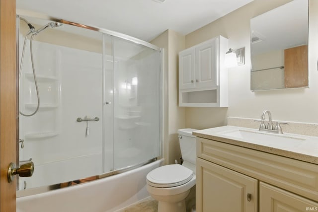 951 W Shepherds Ln, Santa Claus, IN 47579 - full bathroom with vanity, toilet, and enclosed tub / shower combo