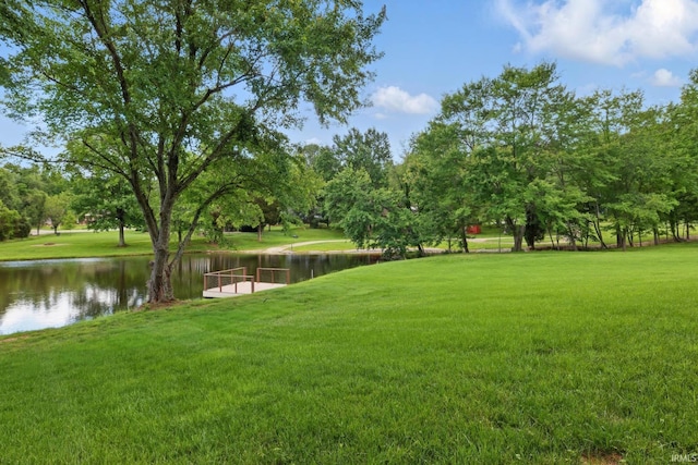951 W Shepherds Ln, Santa Claus, IN 47579 - view of grassy yard with a water view and view of scattered trees