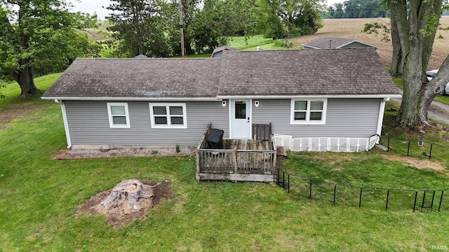 2782 W State Road 32nd Rd, Covington, IN 47932 - back of house with a shingled roof